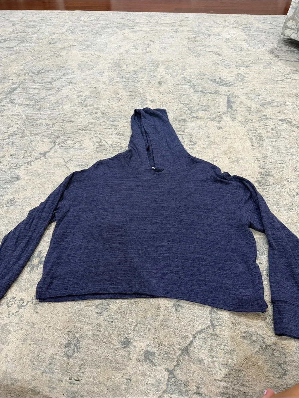 Old Navy Navy Blue Lightweight Hooded Pullover